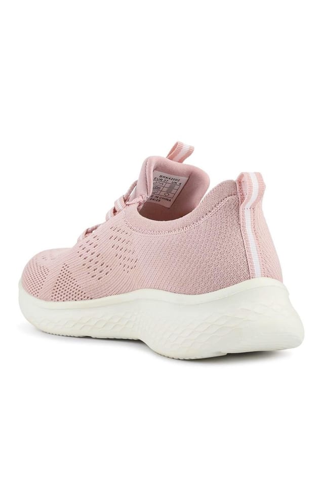 Pavers Pavers Women's Wide Fit Easy Step In Bungee Lace Trainers in Pink - 3