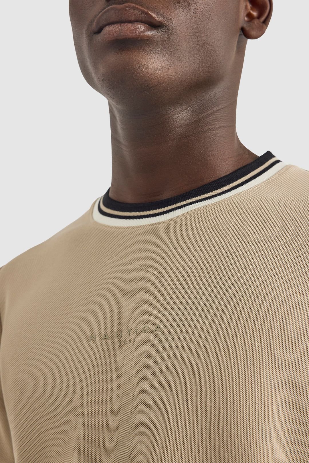 Nautica Nautica Men's Seaton T-Shirt in Beige - 3