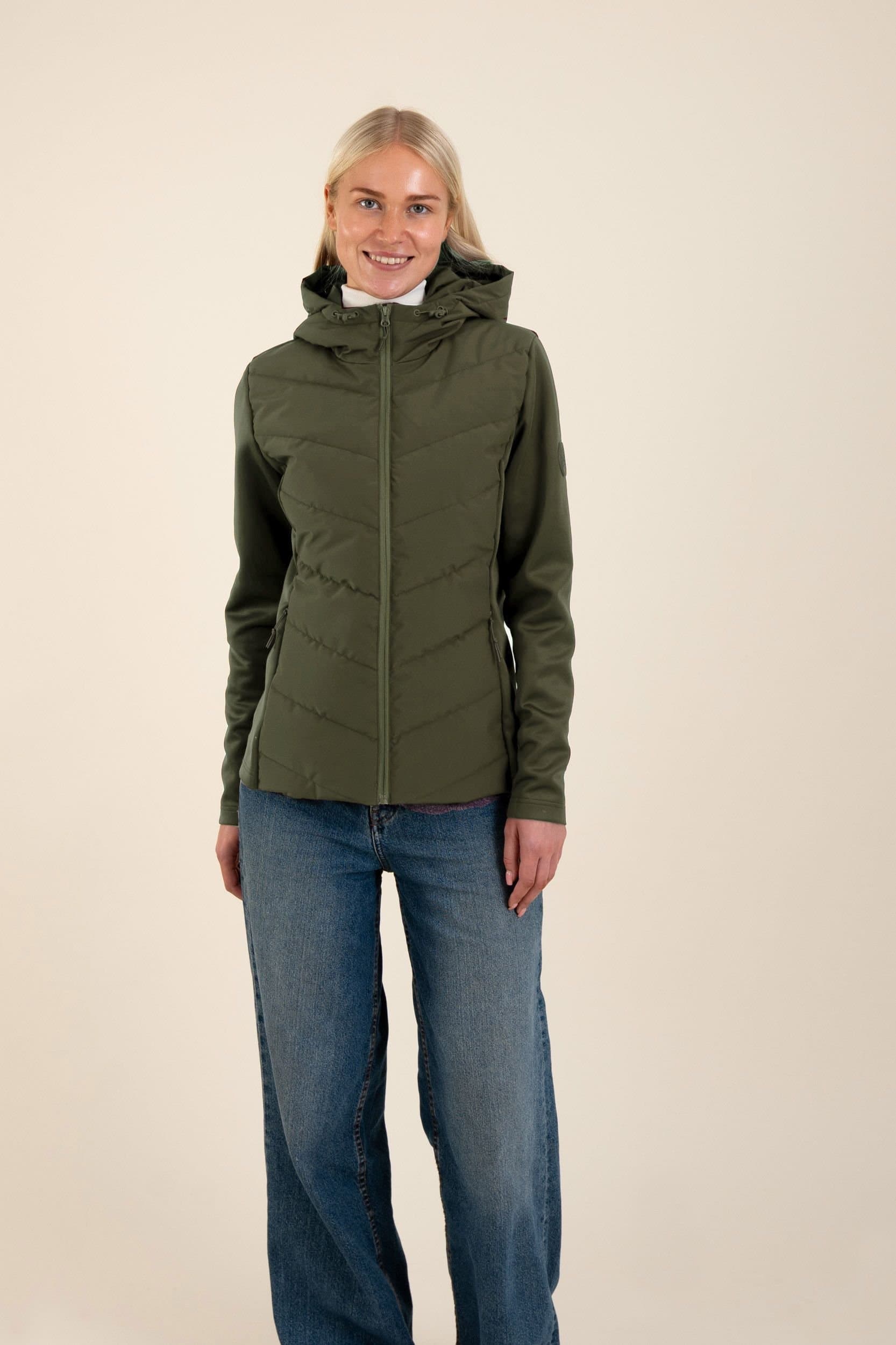 D2C D2C Women's Hannah Hybrid Jacket in Green