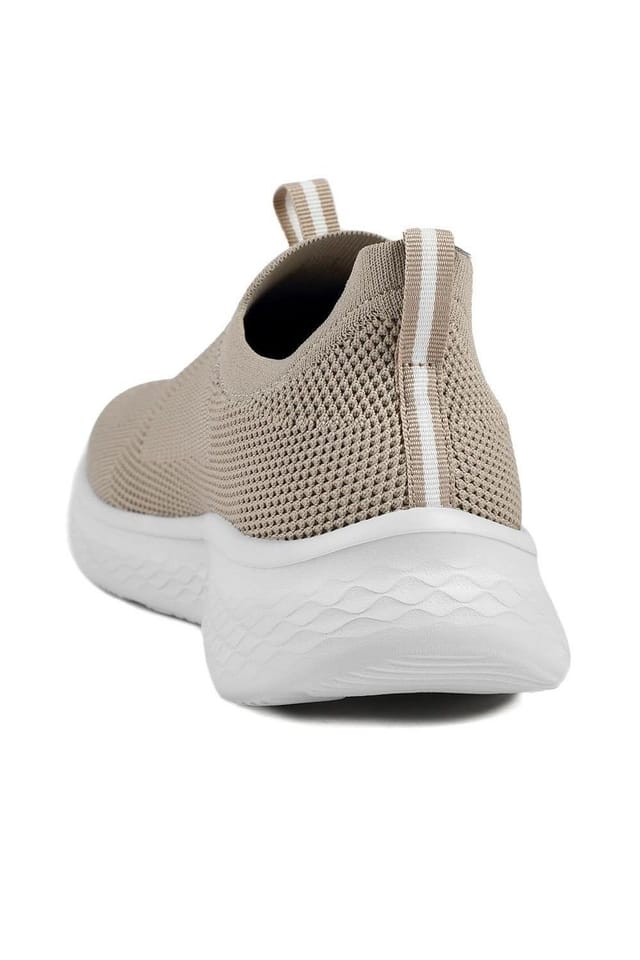 Pavers Pavers Women's Wide Fit Memory Foam Easy Step In Trainers in Beige - 3