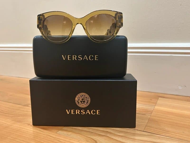 Versace Versace VE4408 Olive Green Sunglasses – Made in Italy – With Case