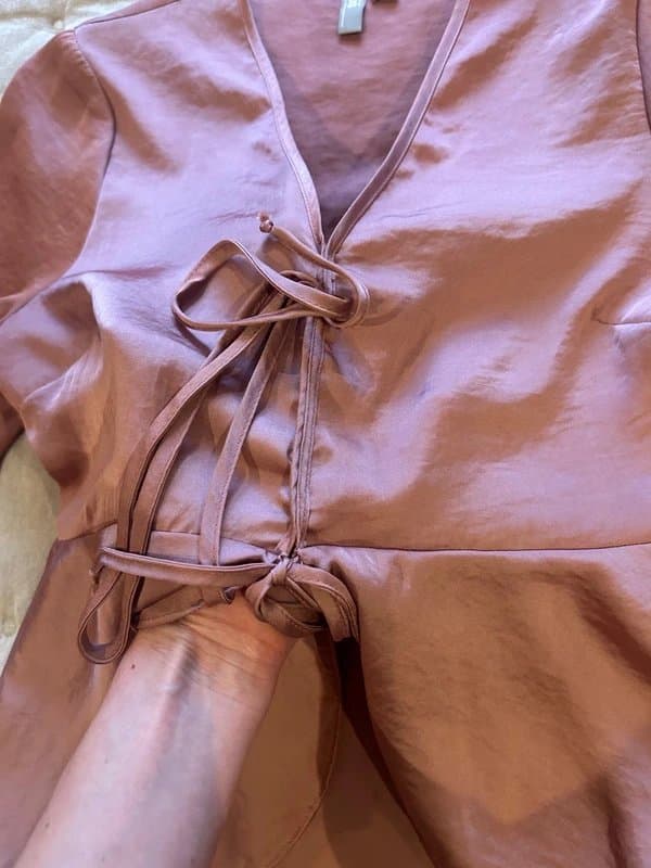 ASOS ASOS floaty tie detail top