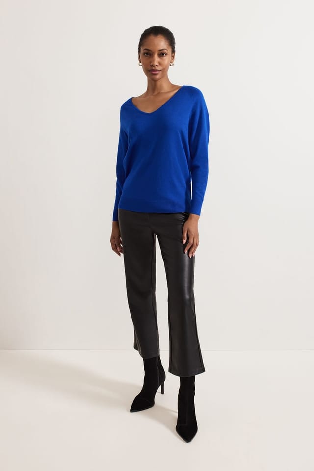 Phase Eight Phase Eight Women's Senita Fine Knit Jumper in Cobalt - 3
