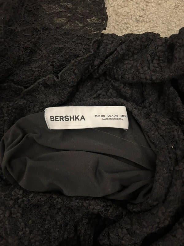 Bershka Bershka black lace maxi skirt