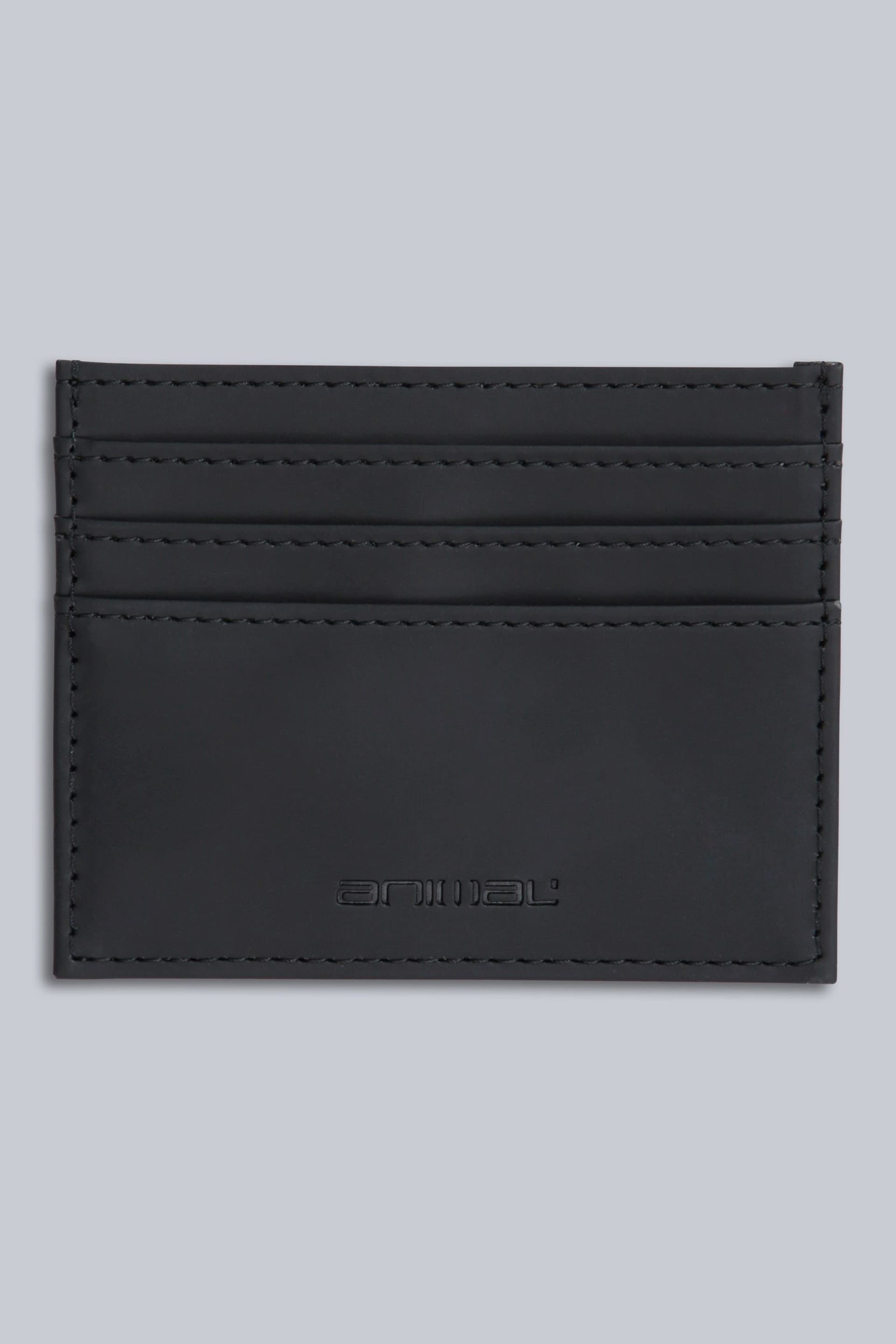 Animal Animal Men's Black Leather Card Holder