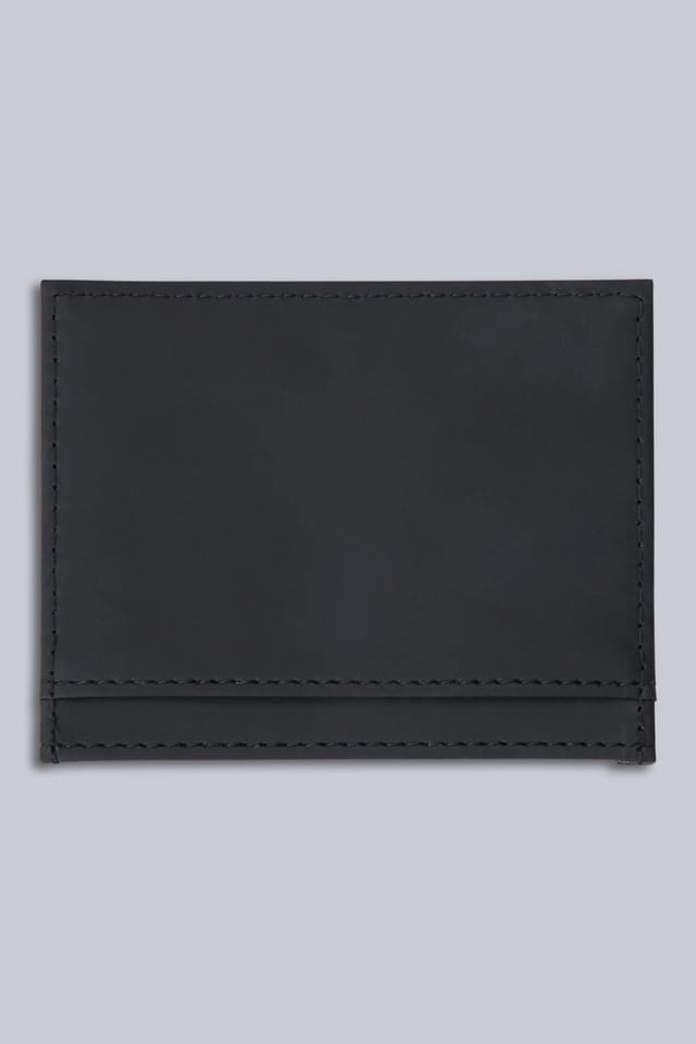 Animal Animal Men's Lightweight Durable Compact Stylish Sleek Leather Multiple Card Holder in Black - 2