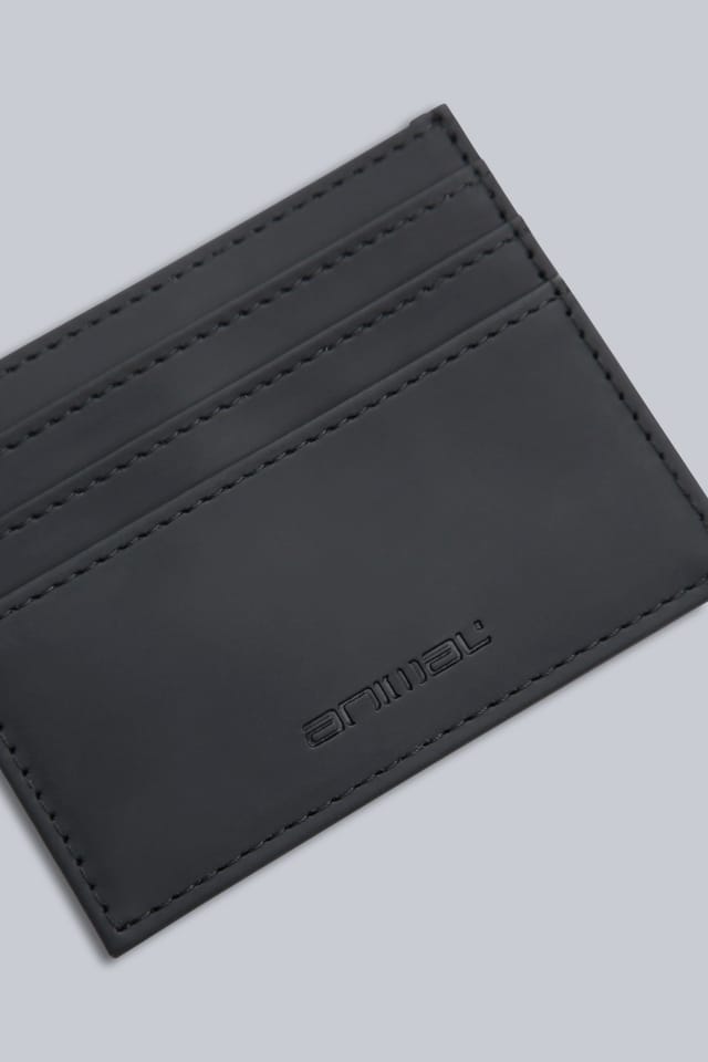 Animal Animal Men's Lightweight Durable Compact Stylish Sleek Leather Multiple Card Holder in Black - 3