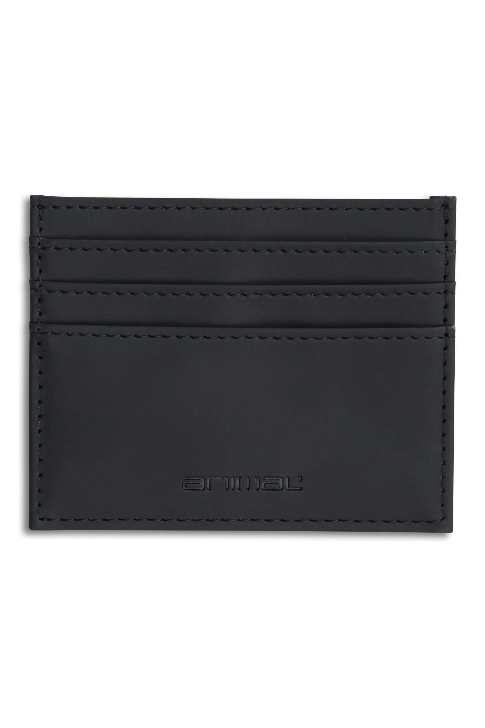 Animal Animal Men's Lightweight Durable Compact Stylish Sleek Leather Multiple Card Holder in Black - 4