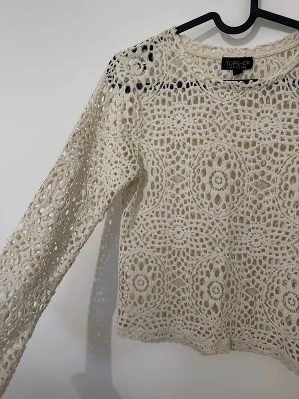 Topshop Topshop crochet style top