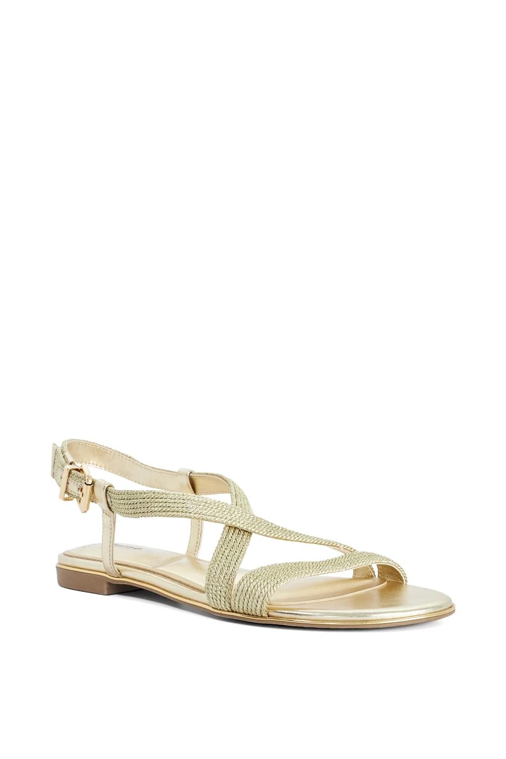 Dune London Dune London Women's Wide Fit 'Lope' Sandals in Metallics - 2