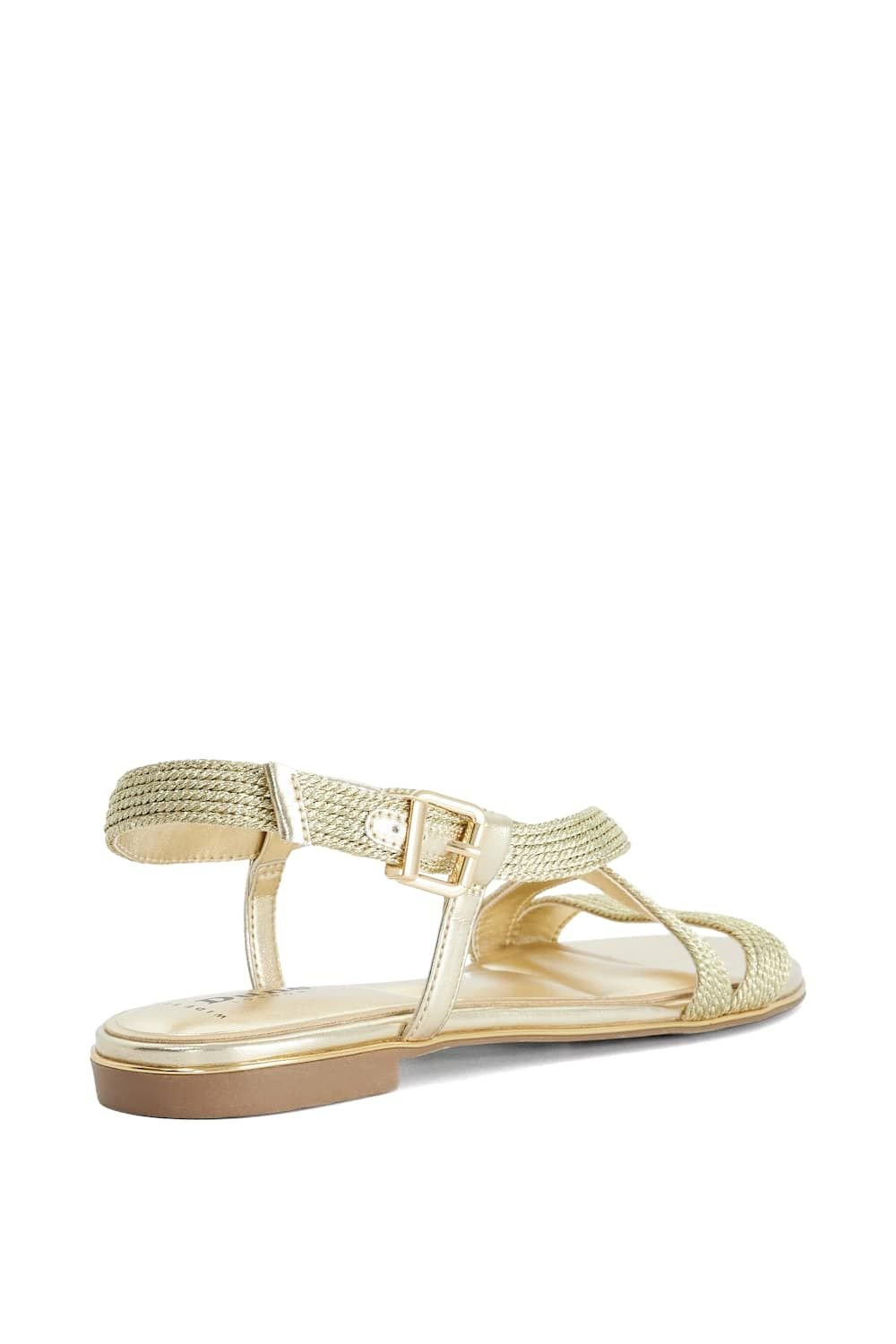 Dune London Dune London Women's Wide Fit 'Lope' Sandals in Metallics - 3