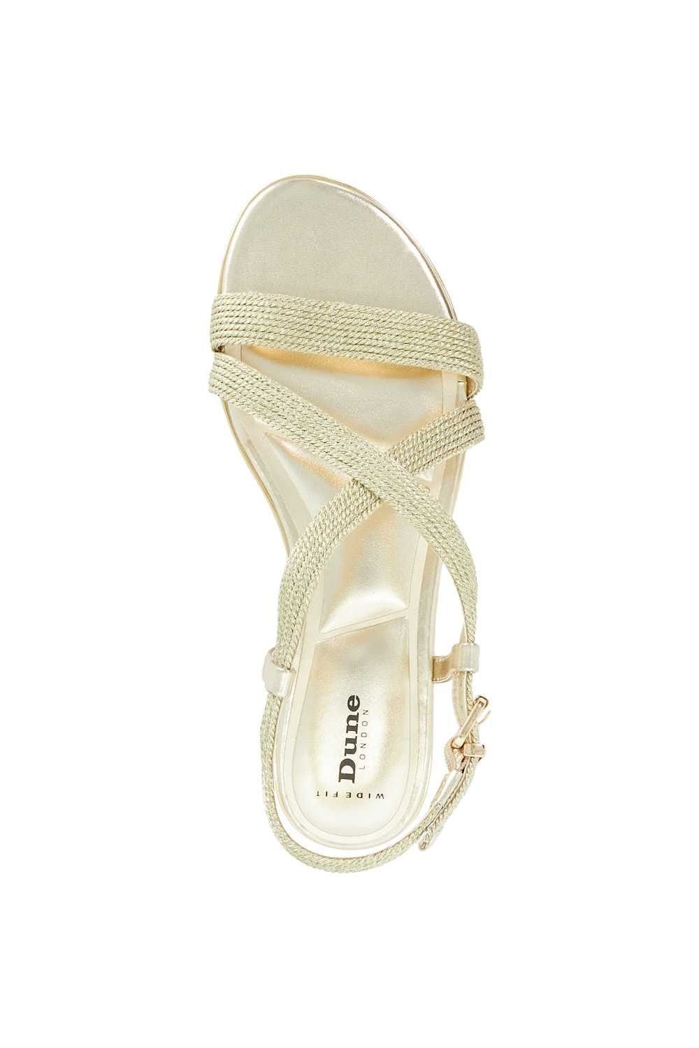 Dune London Dune London Women's Wide Fit 'Lope' Sandals in Metallics - 4