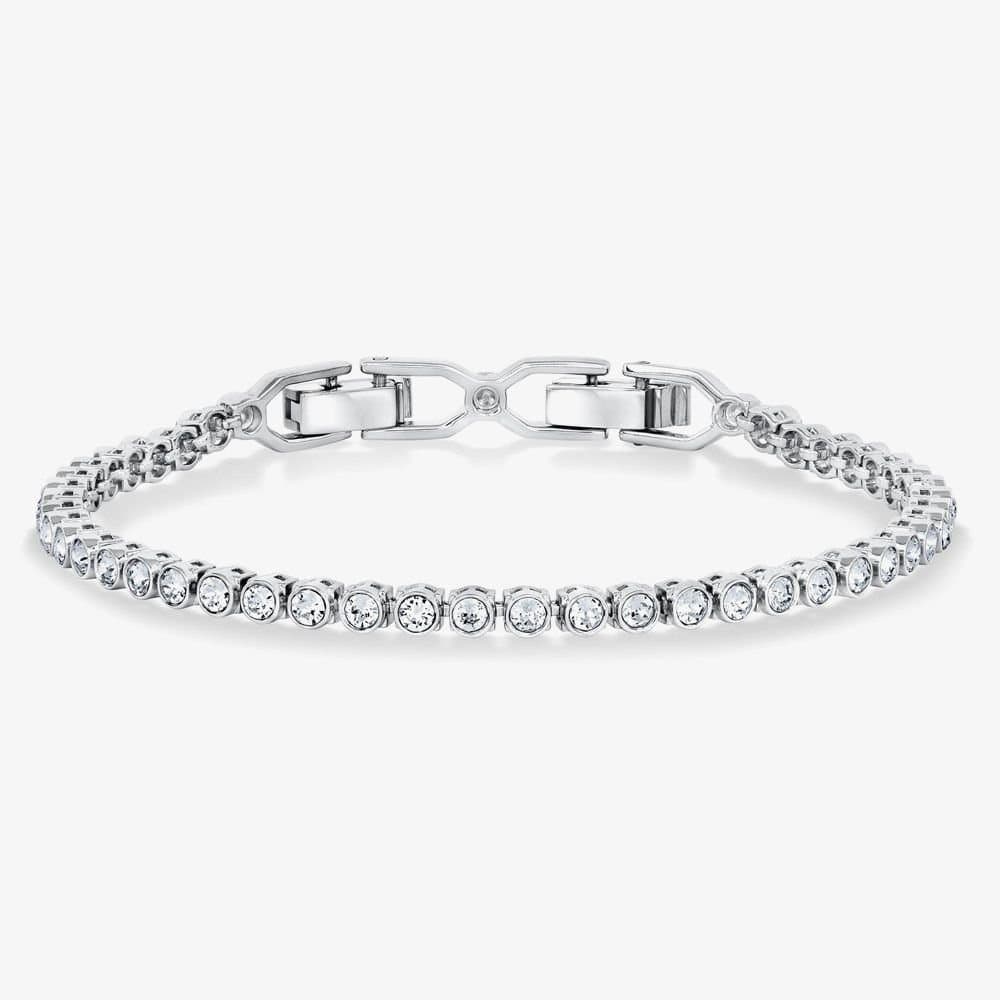 Swarovski Swarovski Women's Emily Clear Crystal Tennis Bracelet 1808960 in Silver