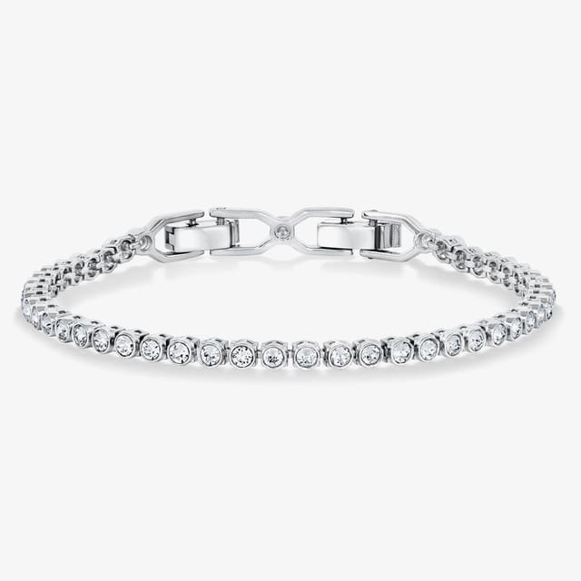 Swarovski Swarovski Women's Emily Clear Crystal Tennis Bracelet 1808960 in Silver - 2