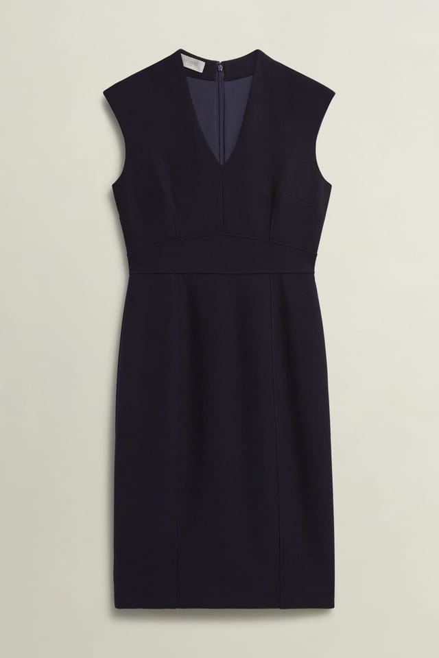 Hobbs London Hobbs London Women's Petite Aly Dress in Dark Navy - 2