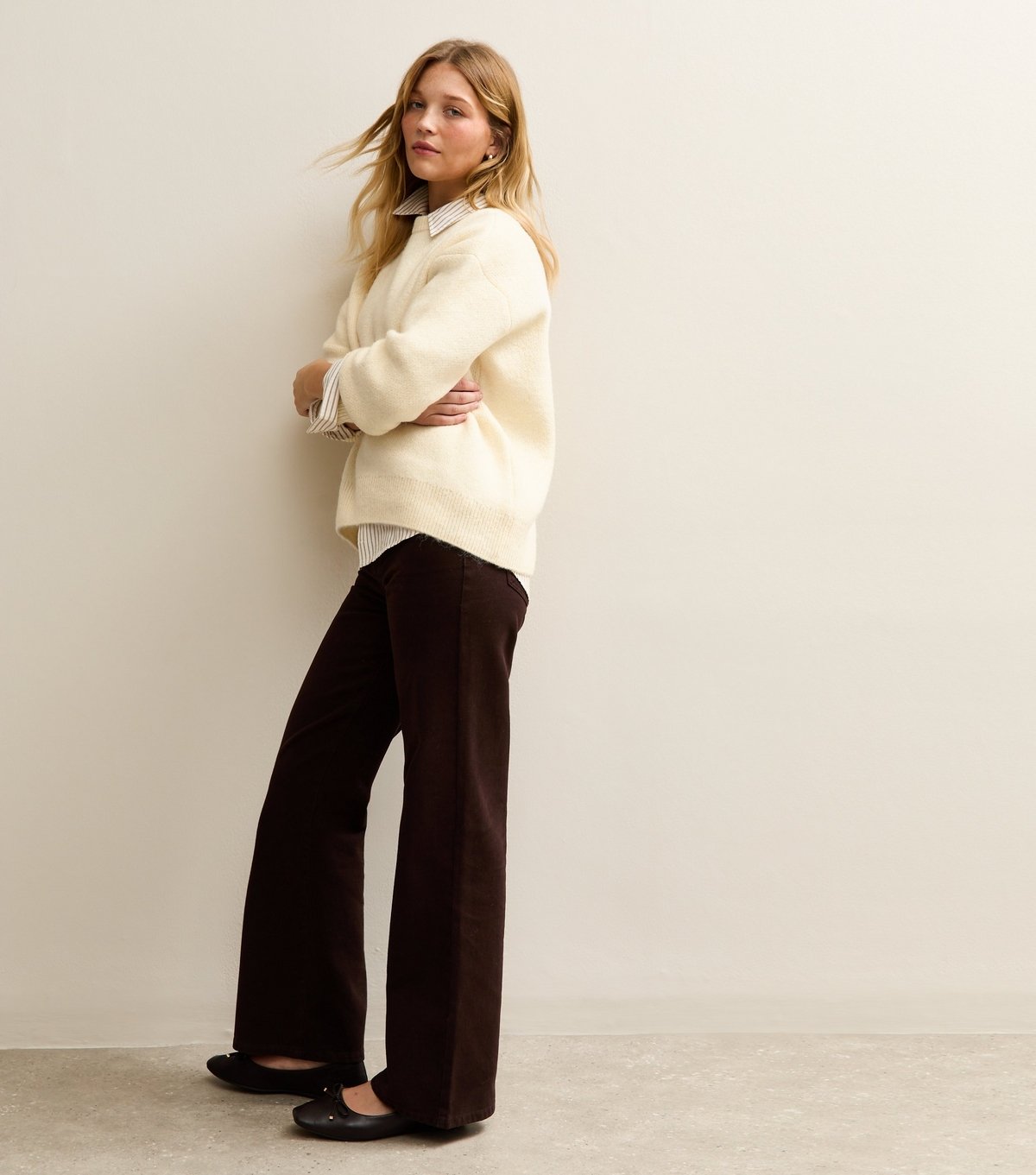 New Look Women's Cream Chunky Oversized Jumper New Look - 2