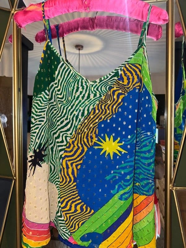Never Fully Dressed NFD Xylophone Vibrant RARE Cami Top Size 14 NEW - 1