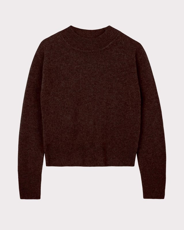Kettlewell Kettlewell Women's Tina Merino Sweater in Dark Brown - 2