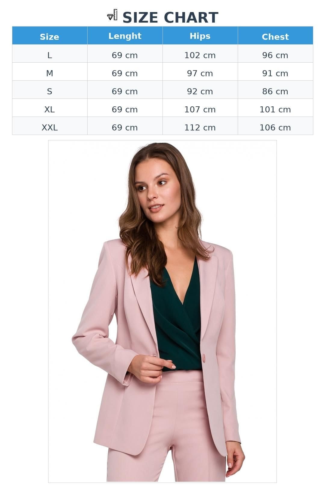 Love Lace Love Lace Women's One Button Lined Slim Fit Jacket in Pink - 4