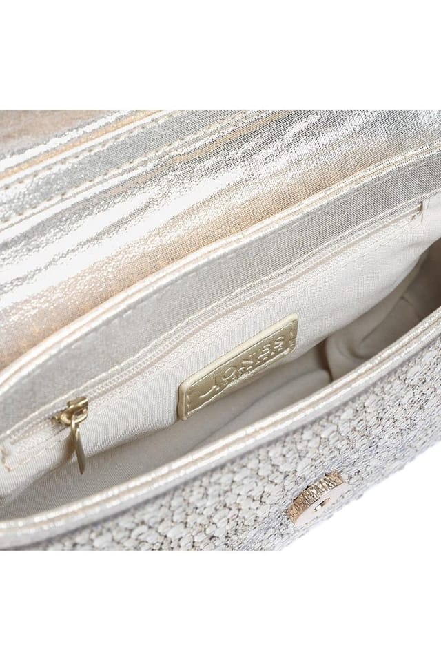 Jones Bootmaker Jones Bootmaker Women's Vertigo Touch Fasten Embellished Clutch Bag in Gold - 3