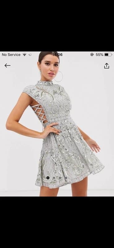 ASOS ASOS Embellished Mini Dress