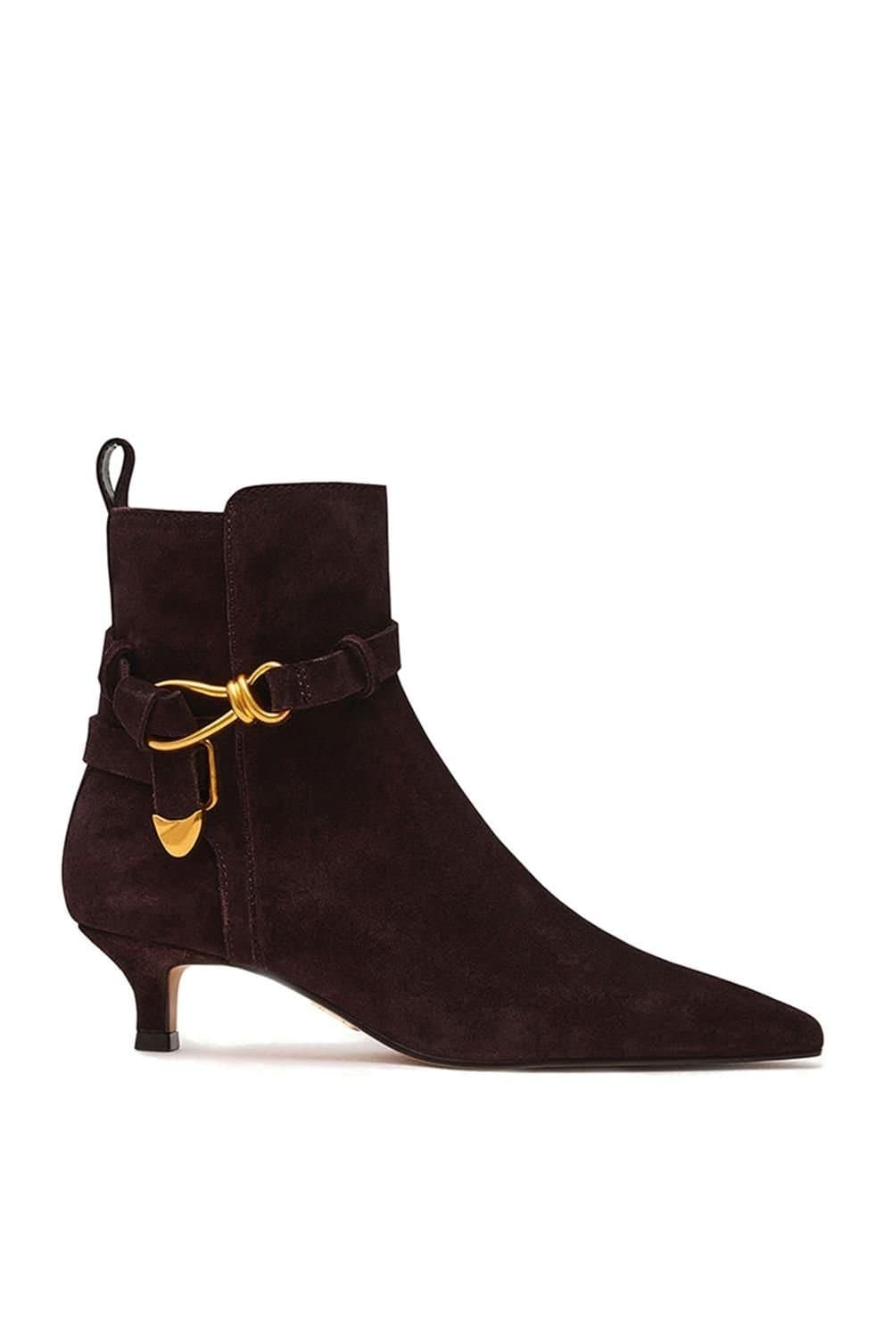 Steve Madden Steve Madden Brown Suede Roller Ankle Boot