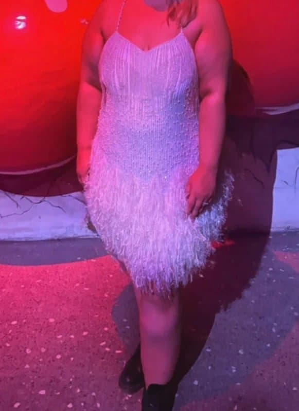 ASOS ASOS Embellished feather dress