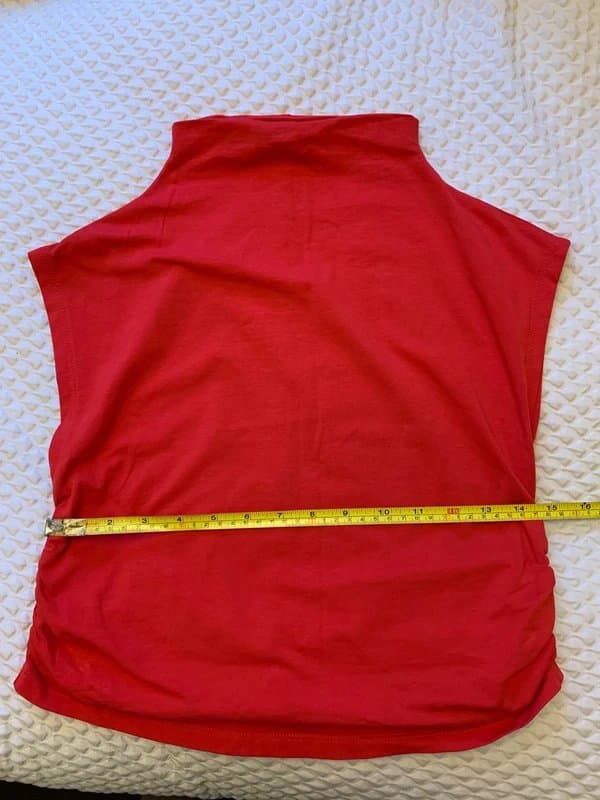 New Look Red high neck ruched side top