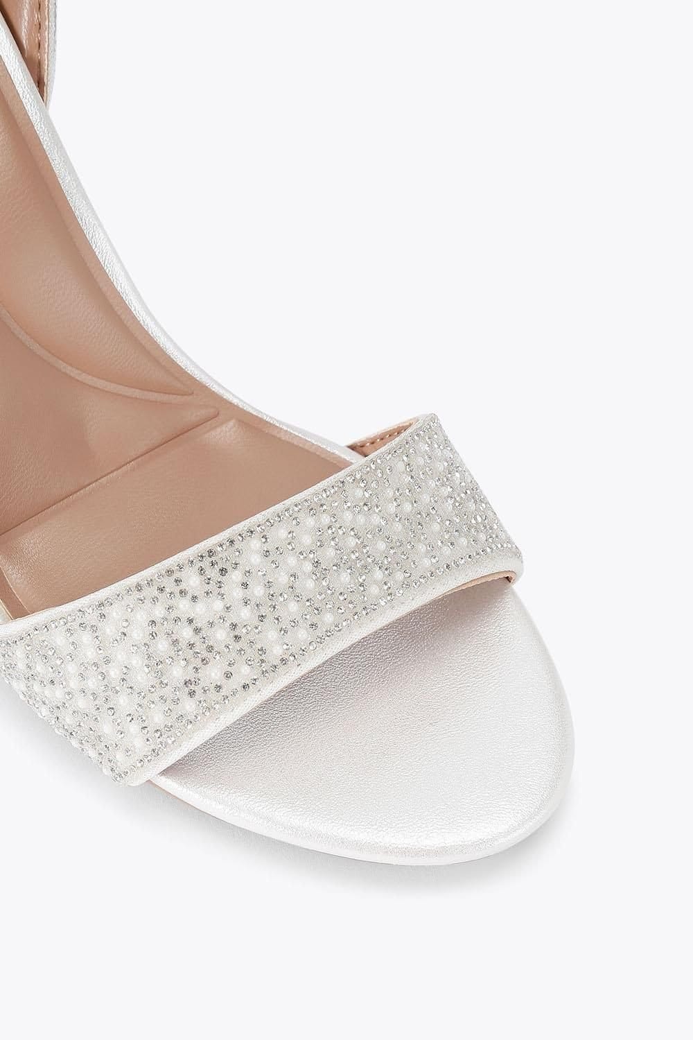 Carvela Carvela Women's 'Kianni' Fabric Heels in White - 4