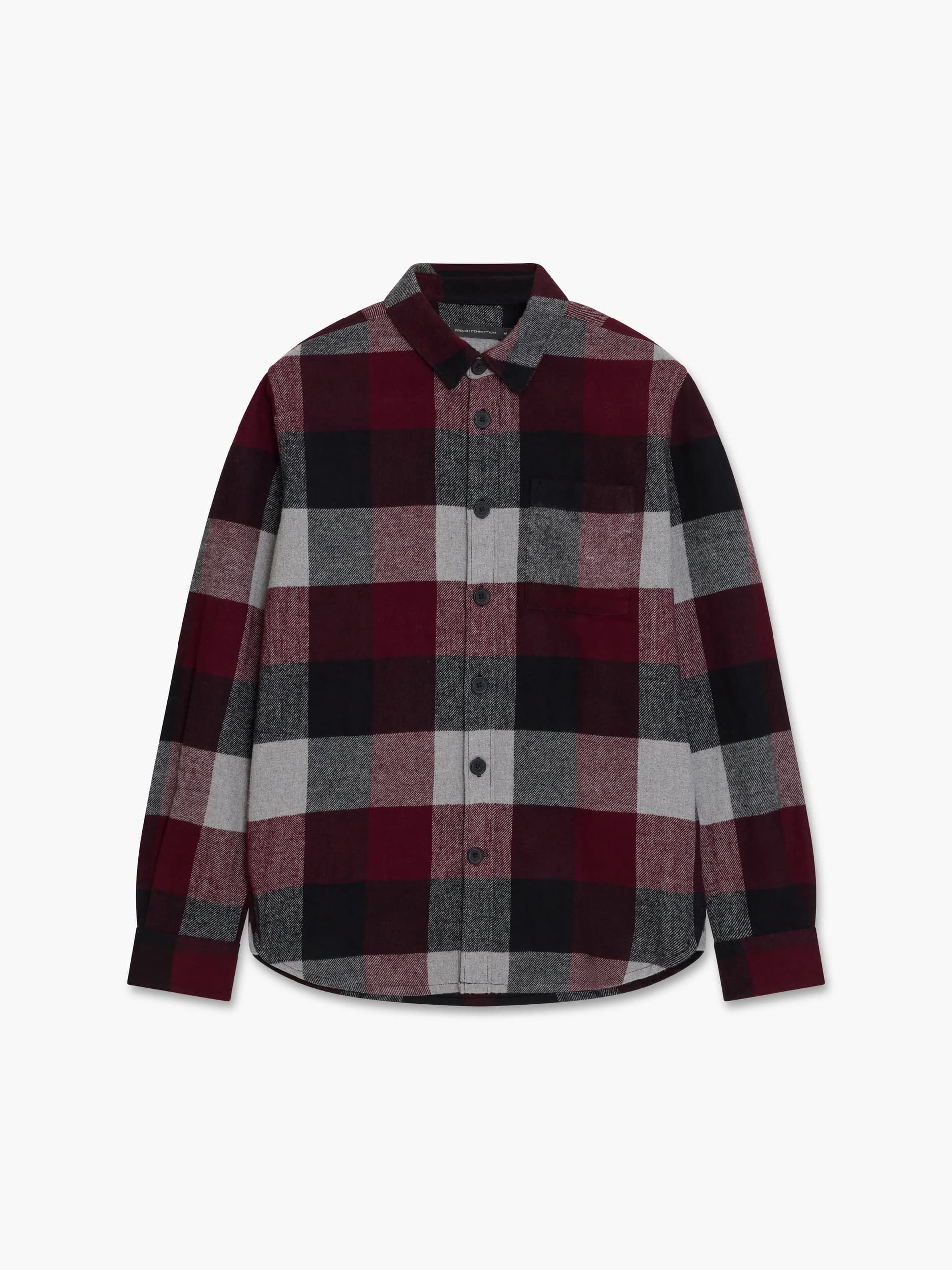 French Connection Heavy Large Check Overshirt Chateaux