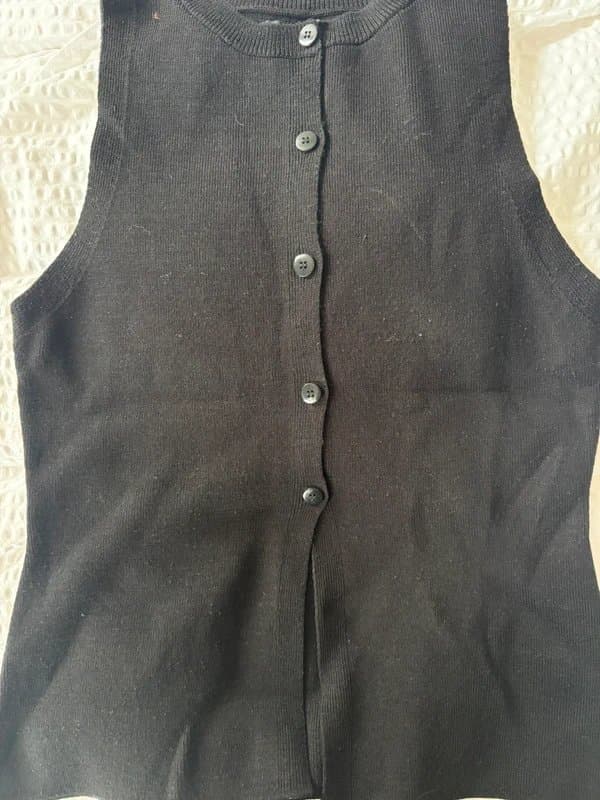 ASOS Design Asos design black vest button up