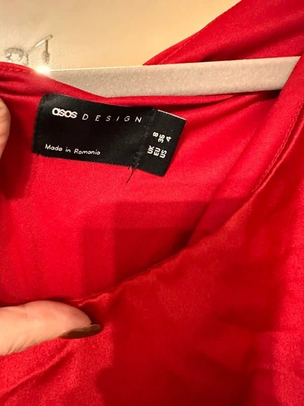 ASOS Asos design  Satin Maxi Dress size 8