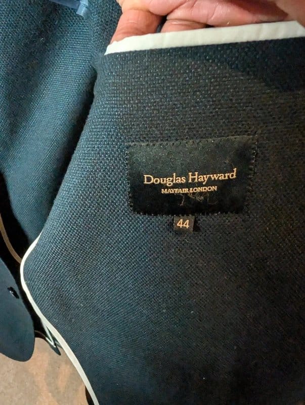 Douglas Hayward Men's Douglas Hayward 'Aptico SB' Navy Slim Fit Blazer - 44R - 1