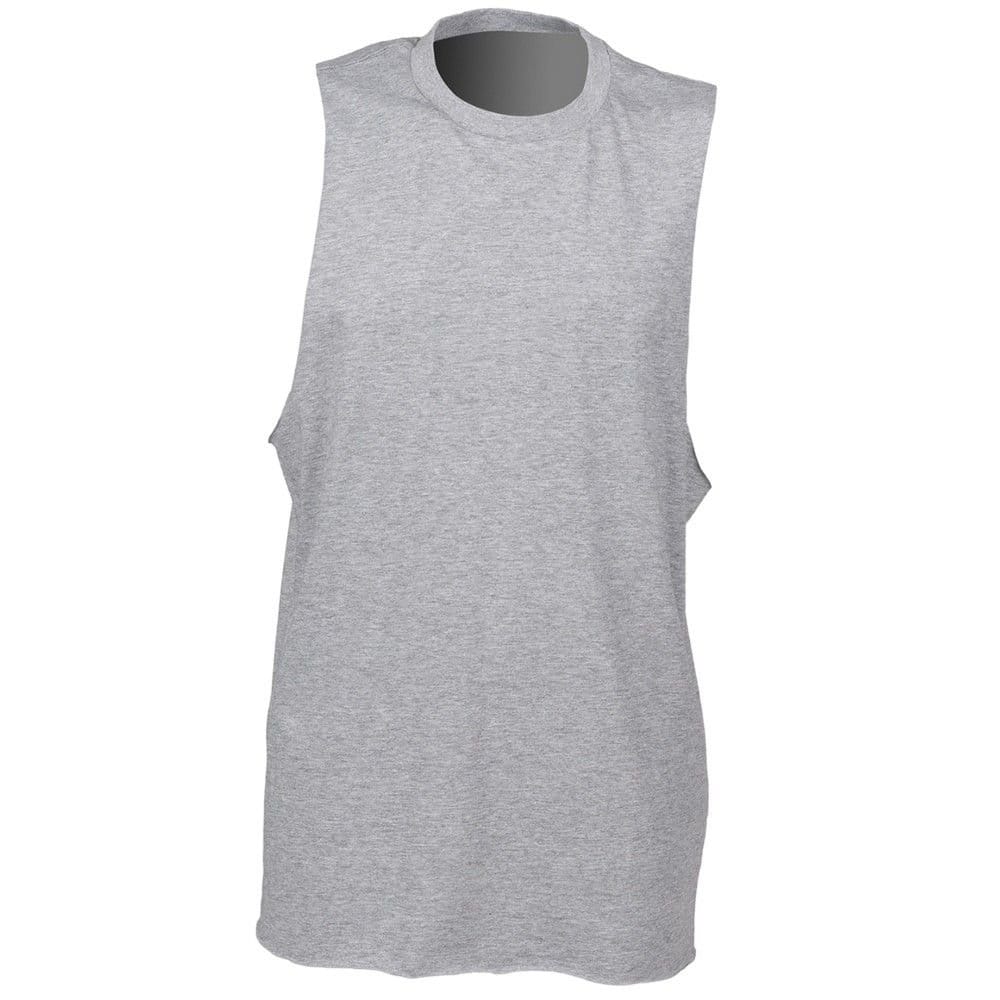 SF Men Grey High-Neck Sleeveless Top