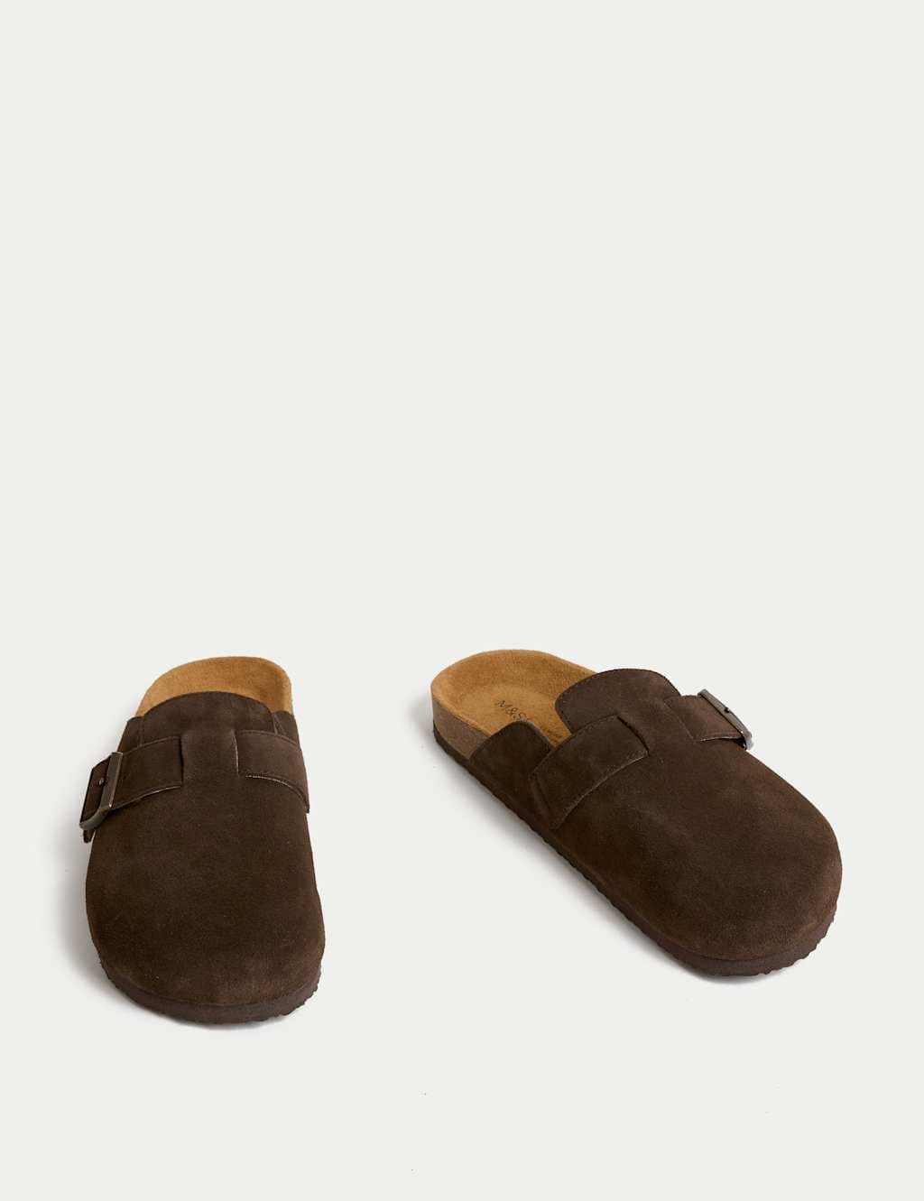 Marks & Spencer M&S Suede Corkbed Mule Brown