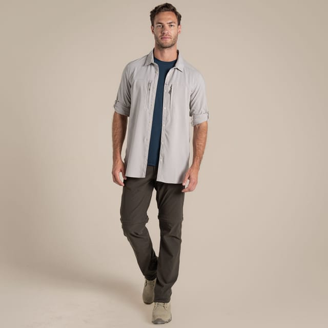 Craghoppers Craghoppers Men's Nosilife Pro' Long Sleeve Shirt in Cream - 3