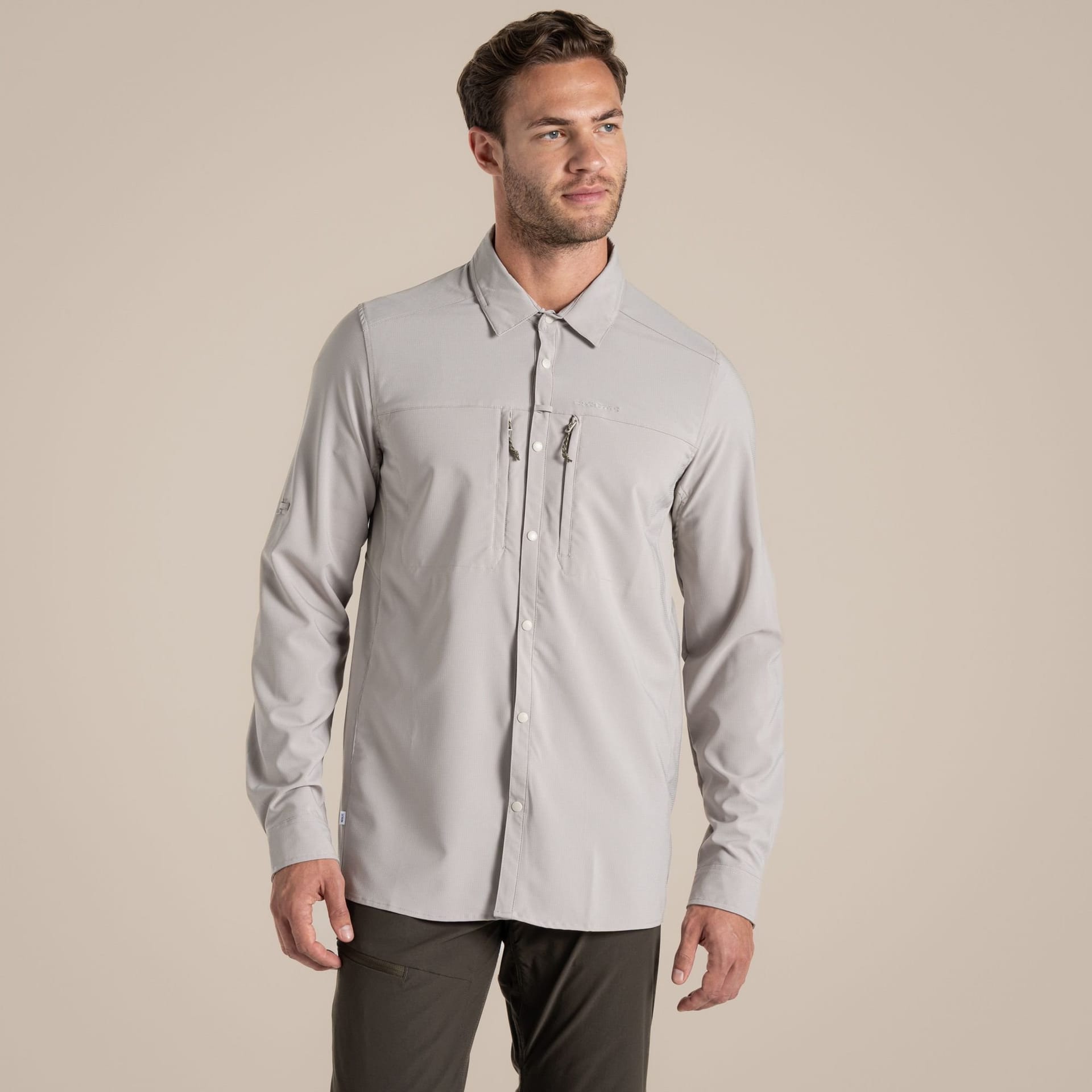 Craghoppers Craghoppers Men's Nosilife Pro' Long Sleeve Shirt in Cream - 4