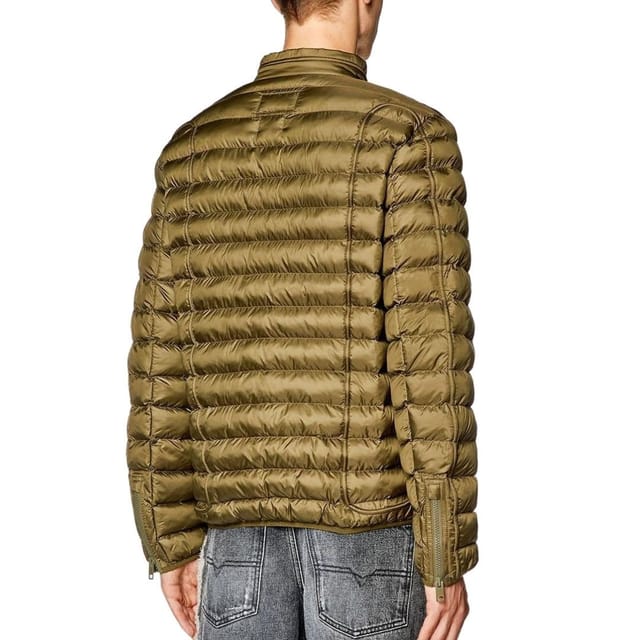 Diesel Diesel Men's Plain Green Padded Jacket - 2