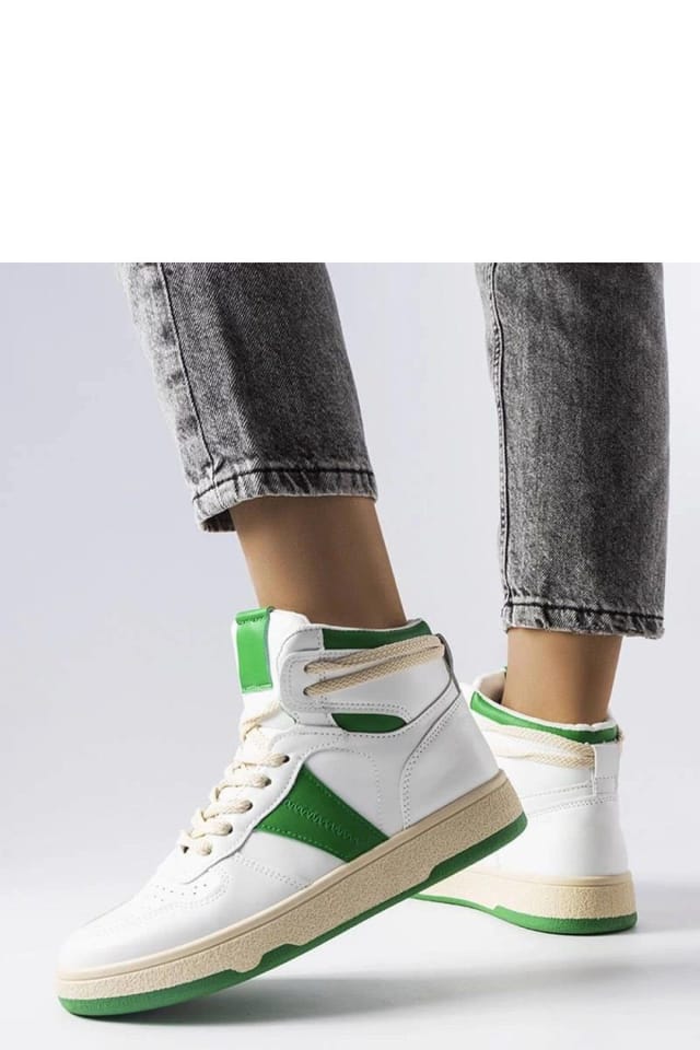 Love Lace Love Lace Women's Sport High Top Sneakers Robin Lace Up Summer Comfort Rubber Sole in White - 2
