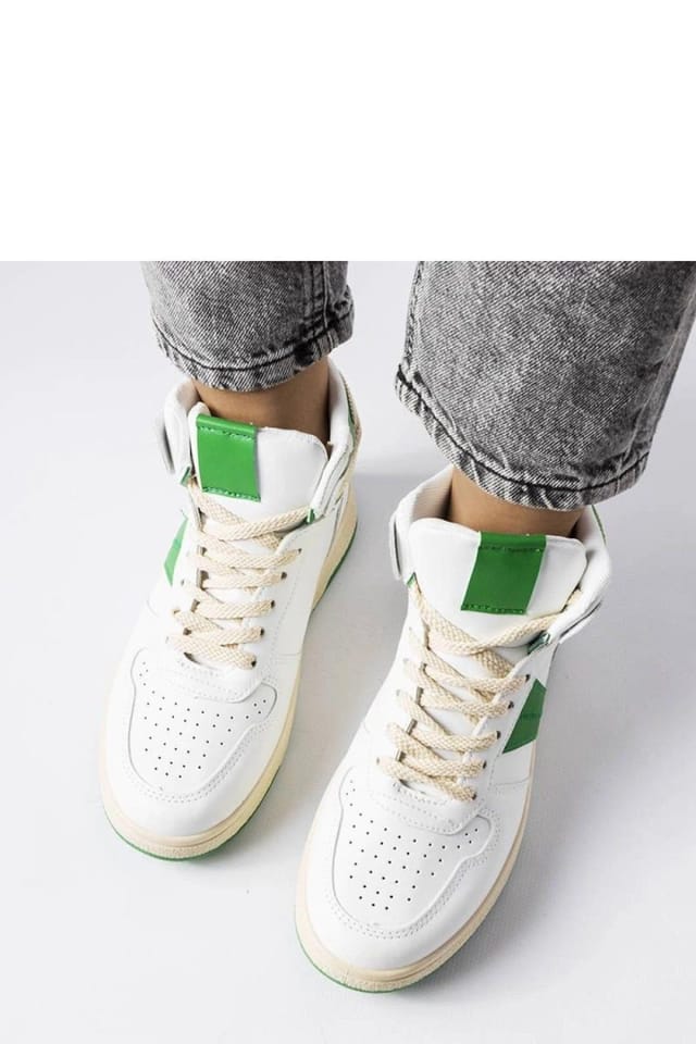 Love Lace Love Lace Women's Sport High Top Sneakers Robin Lace Up Summer Comfort Rubber Sole in White - 3