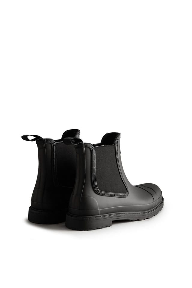 Hunter Hunter Men's Commando Patterned Wellingtons in Black - 2