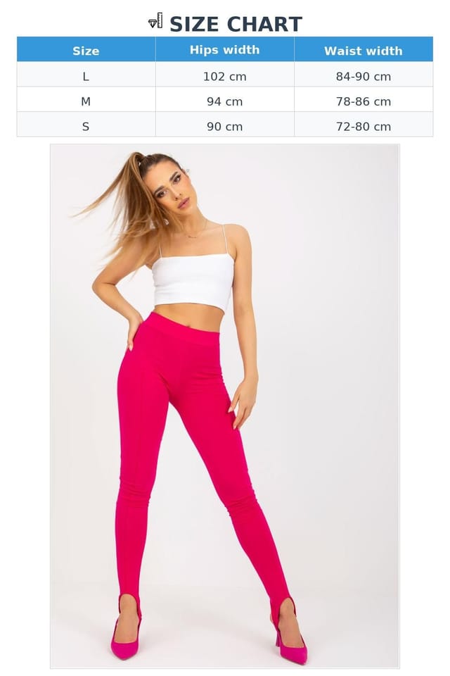 Love Lace Love Lace Women's High Waist Wide Elastic Leggings in Pink - 3