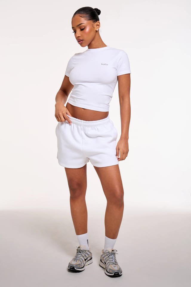 Kaiia Kaiia Chrome Logo Baby Tee White - 3