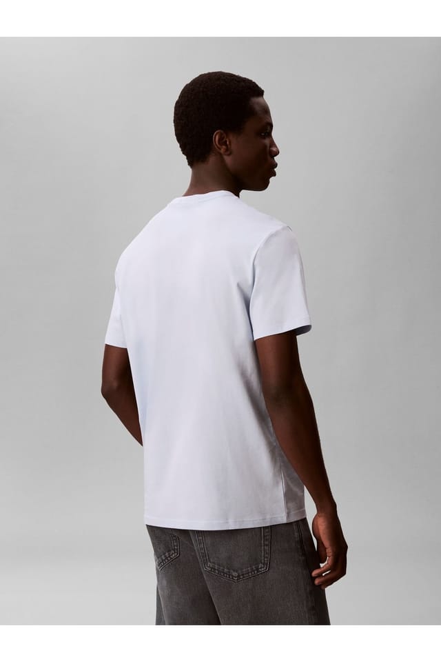 Calvin Klein Calvin Klein Men's Standard Logo 30S Crew Neck Tee Blue - 3