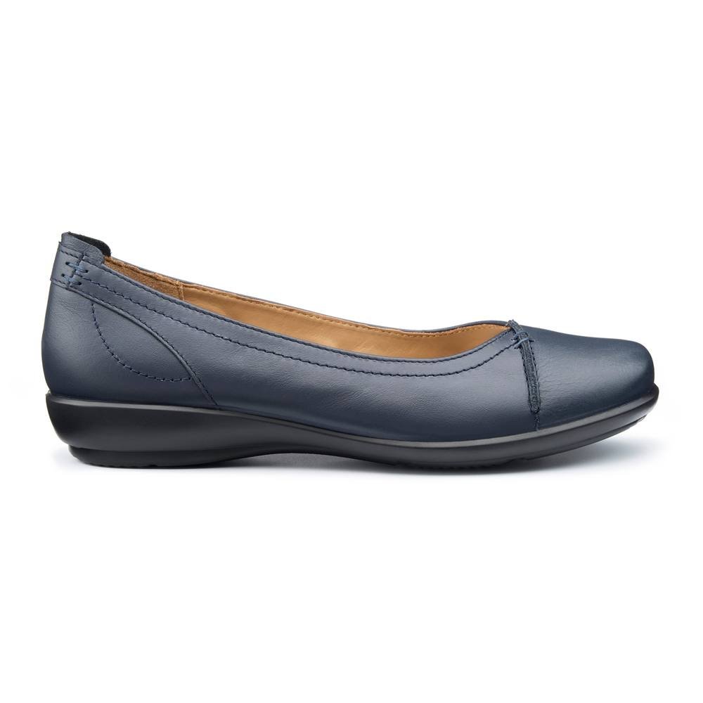 Hotter Hotter Women's Wide Fit 'Robyn II' Ballet Pumps in Navy - 3