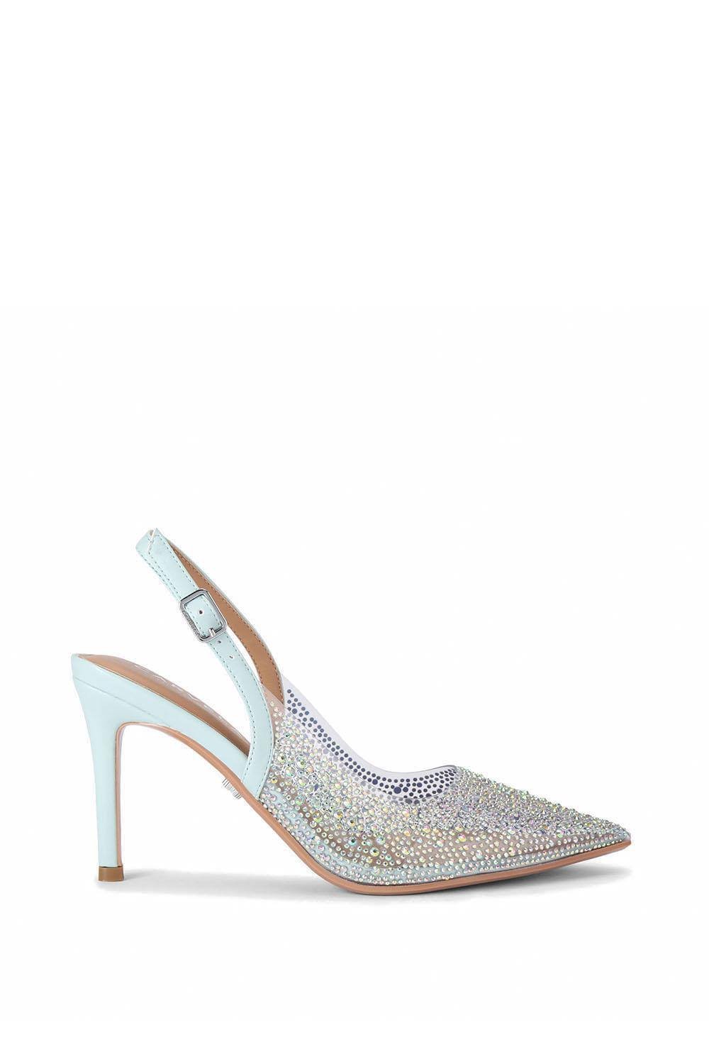 Carvela Carvela Women's 'Positano Vinyl Sling Back' Heels in Turquoise - 3