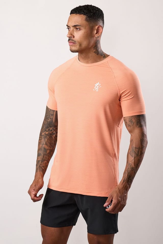 Gym King GYM KING Men's Energy Grindle Tee (Cut & Sew) Coral - 2
