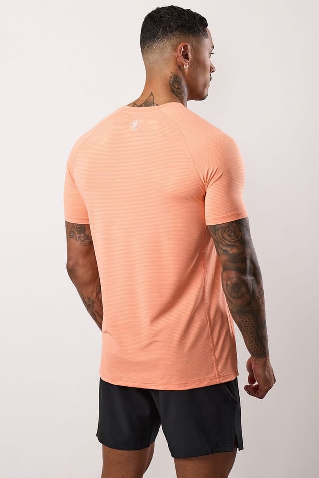 Gym King GYM KING Men's Energy Grindle Tee (Cut & Sew) Coral - 3