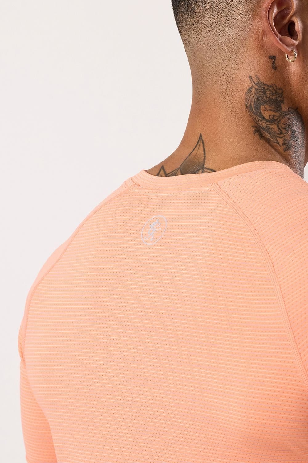 Gym King GYM KING Men's Energy Grindle Tee (Cut & Sew) Coral - 4