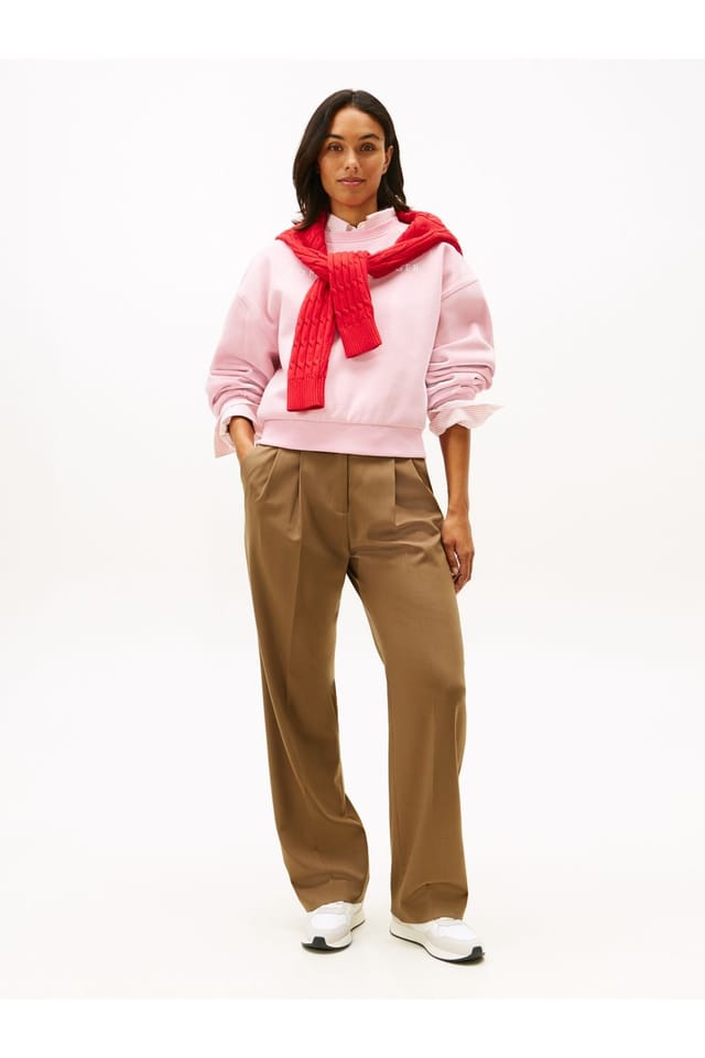 Tommy Hilfiger Tommy Hilfiger Women's Corp Logo Modern Sweatshirt Pink - 3